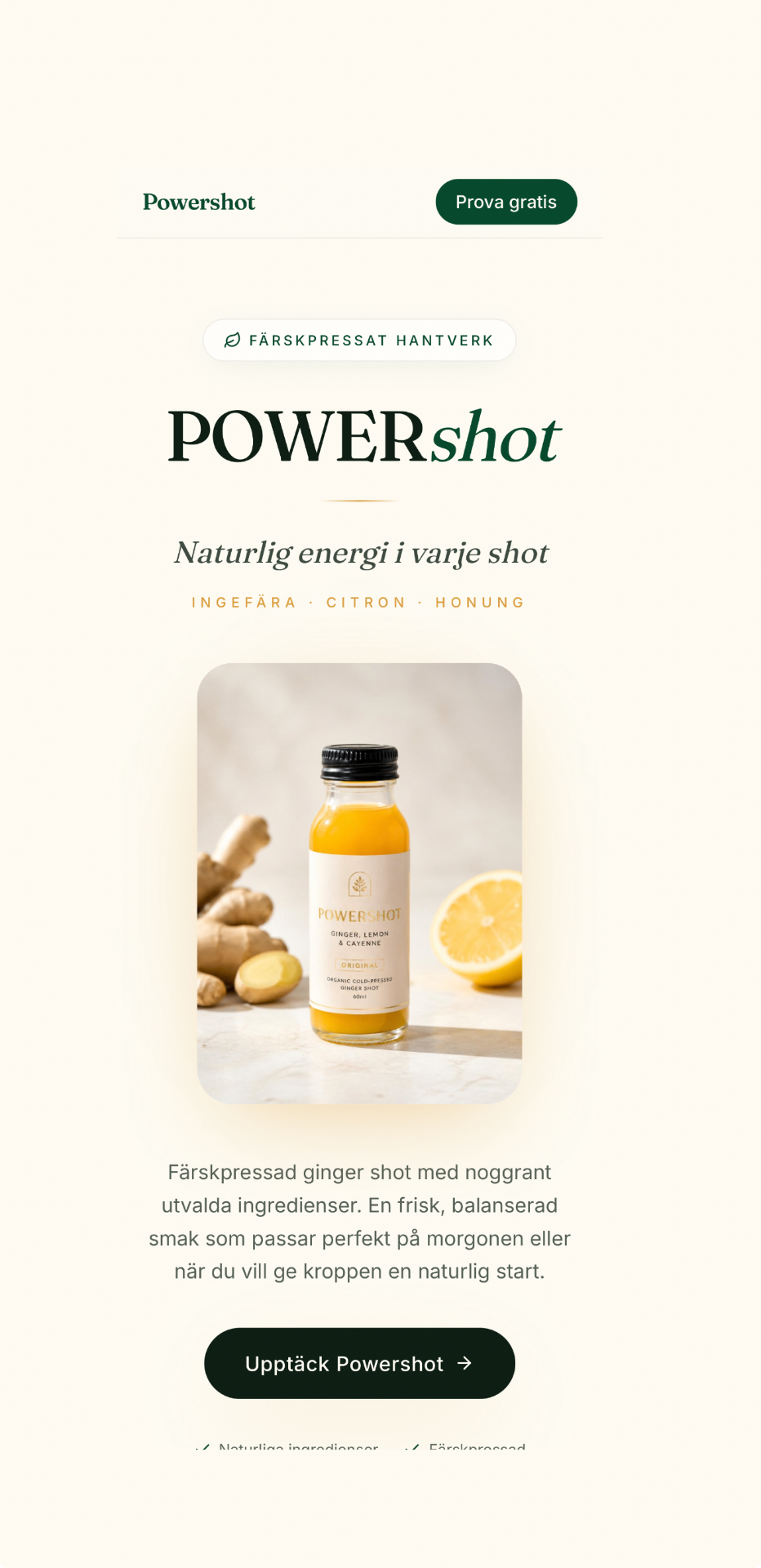 PowerShot — E-handelsplattform